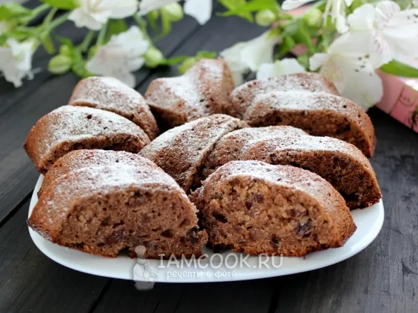 Фото блюда: Пирог из йогурта с черемуховой мукой