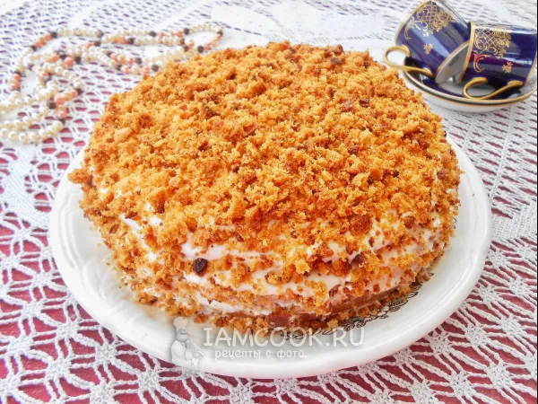 Фото блюда: Медовик с творожным кремом