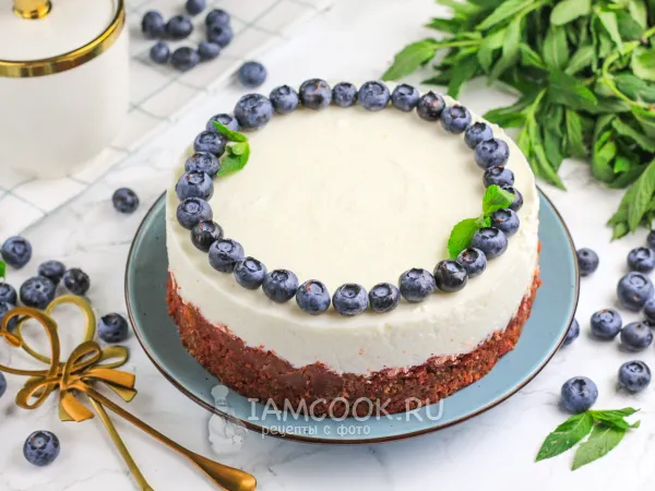 Фото блюда: Чизкейк без выпечки с творожным сыром