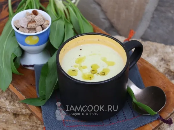 Фото блюда: Суп-пюре из лука-порея (по-французски)