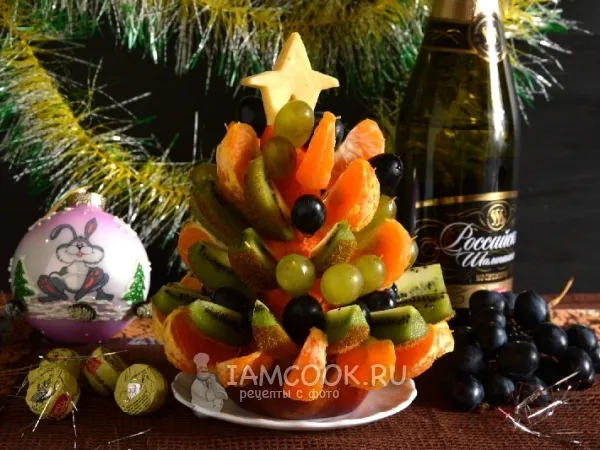 Фото блюда: Фруктовая ёлочка
