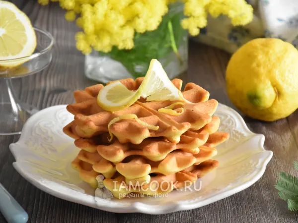 Фото блюда: Лимонные вафли