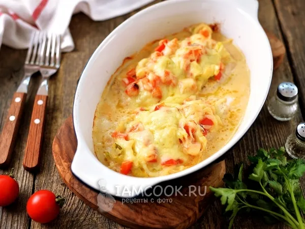 Фото блюда: Куриная отбивная с овощами