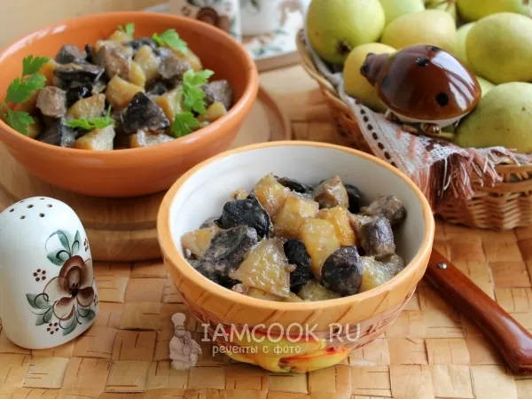 Фото блюда: Картошка с грибами в мультиварке