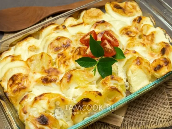 Фото блюда: Свинина с картошкой в духовке