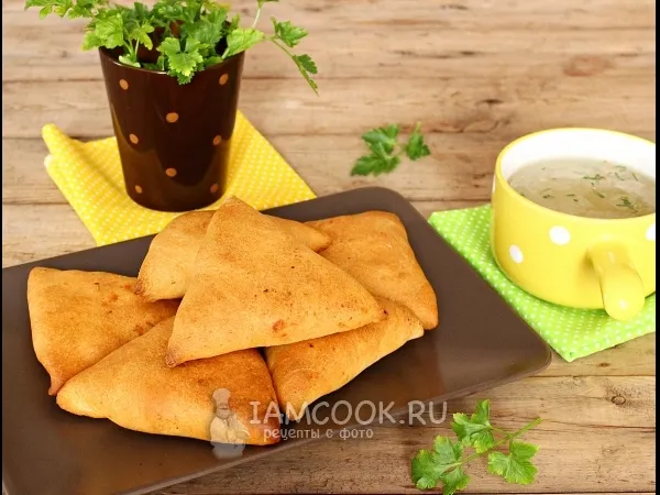 Фото блюда: Самса на сметанном тесте