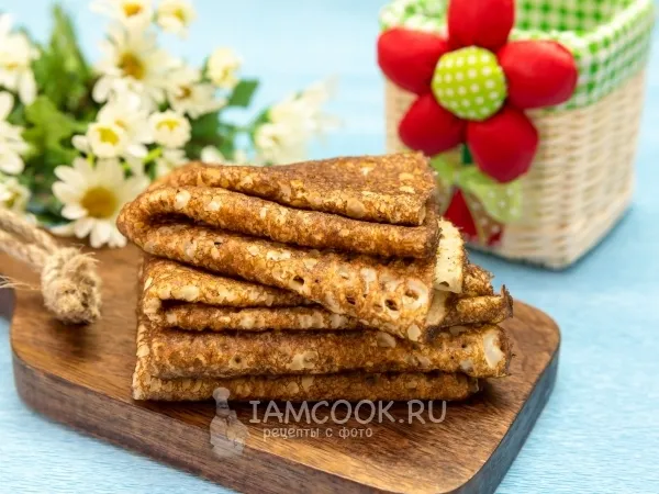 Фото блюда: Тонкие блины на молоке (с дырочками)