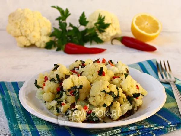 Фото блюда: Маринованная цветная капуста быстрого приготовления