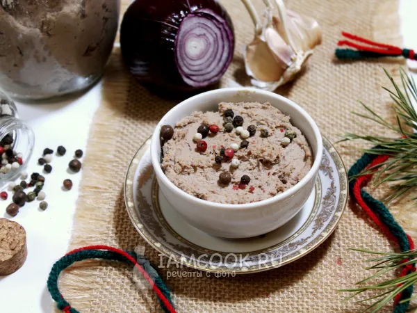 Фото блюда: Паштет из куриного мяса и печёнки