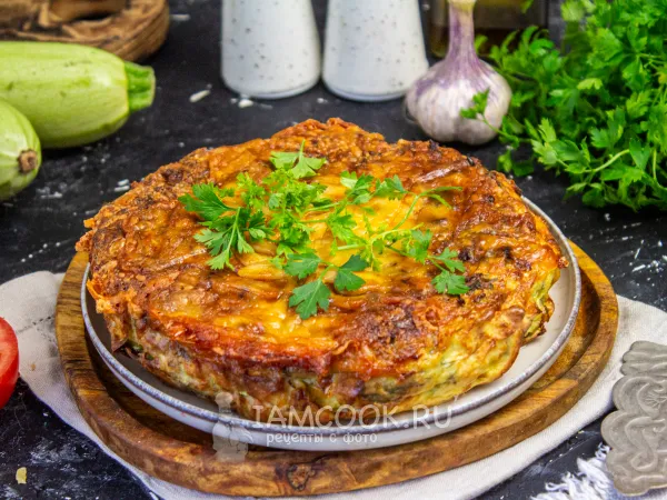 Фото блюда: Запеканка из кабачков в аэрогриле