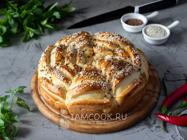 Фото блюда: Отрывной пирог с капустой