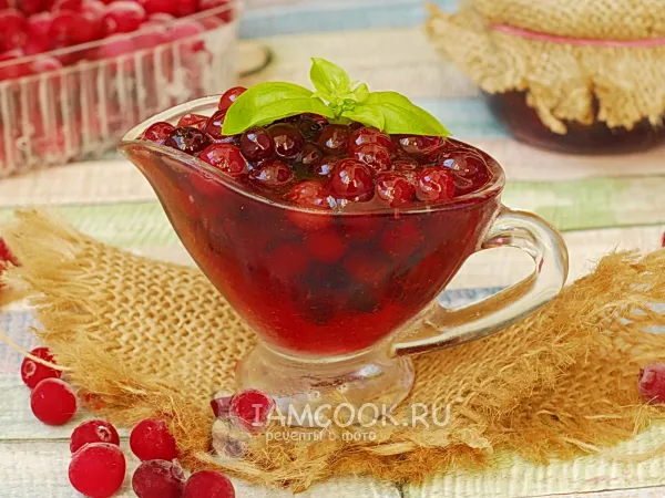 Фото блюда: Варенье-пятиминутка из клюквы на зиму