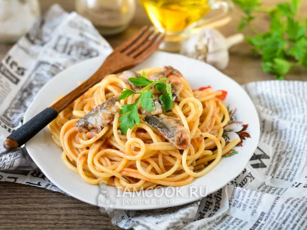 Фото блюда: Паста с анчоусами