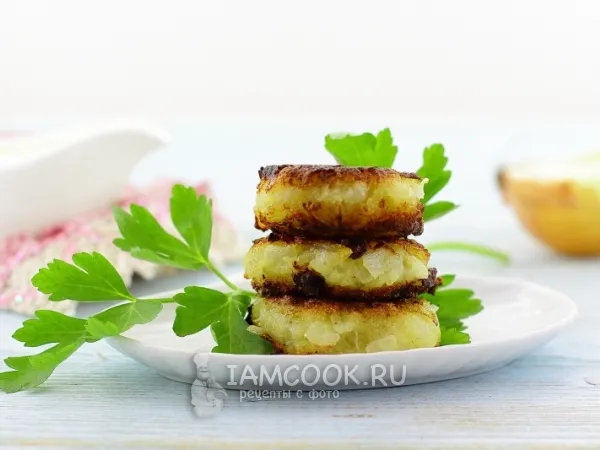 Фото блюда: Постные луковые котлеты