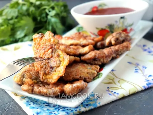 Фото блюда: Отбивные из куриных сердечек