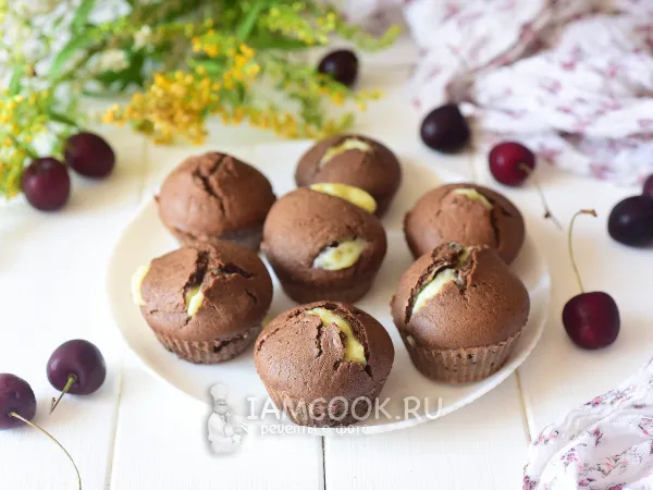 Фото блюда: Кексы с заварным кремом