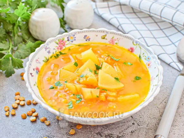 Фото блюда: Картофельный суп с горохом