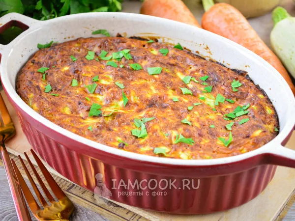 Фото блюда: Запеканка из кабачков и моркови