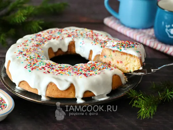 Фото блюда: Кекс с посыпкой