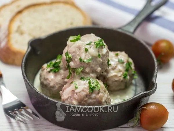 Фото блюда: Гречаники в сметанном соусе