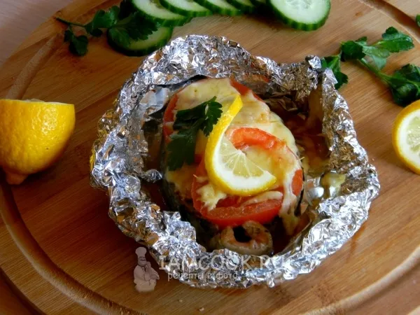 Фото блюда: Стейки кеты в духовке