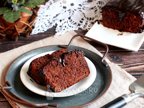 Фото блюда: Шоколадный кекс без шоколада (даже в глазури)