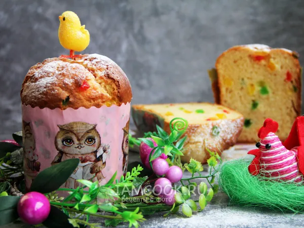 Фото блюда: Кулич-Бриошь