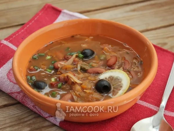 Фото блюда: Солянка с фасолью