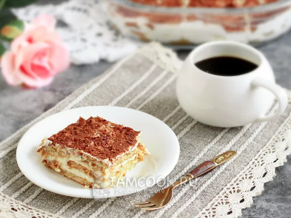 Фото блюда: Тирамису из печенья «Юбилейное» и творога