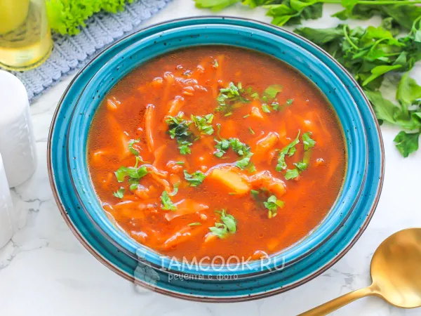 Фото блюда: Борщ в микроволновке