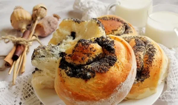 Фото блюда: Булочки с маком и корицей