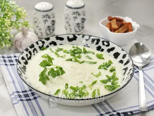 Фото блюда: Белый суп с курицей