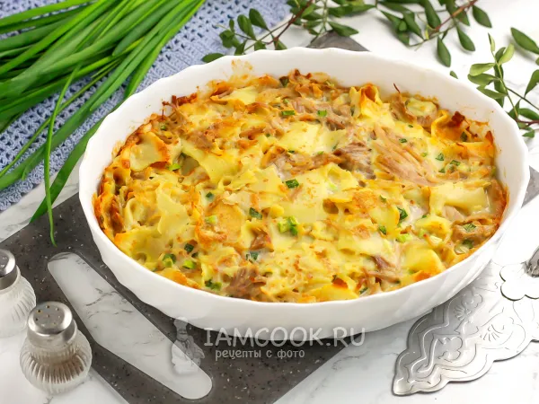 Фото блюда: Рваный пирог из блинов