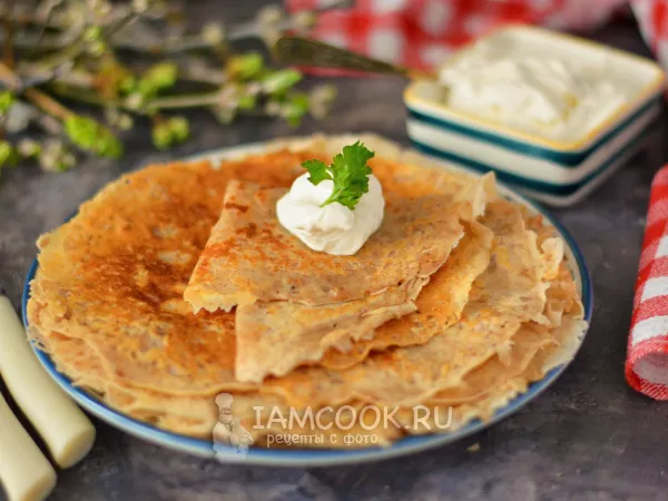Фото блюда: Блины из гречневых хлопьев