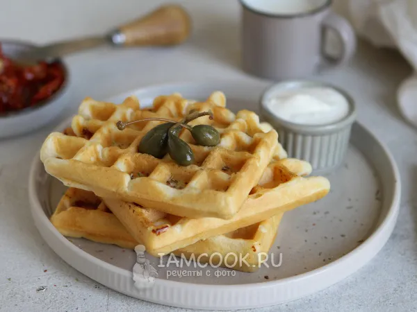 Фото блюда: Венские вафли с сосисками