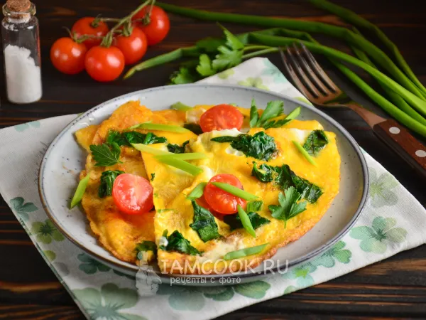 Фото блюда: Фриттата со шпинатом