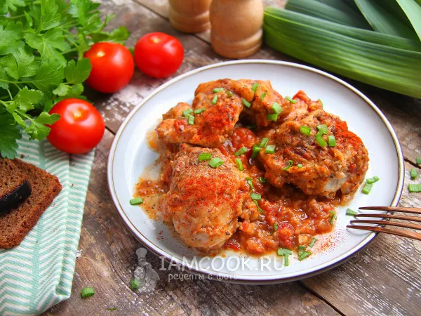 Фото блюда: Курица по-охотничьи