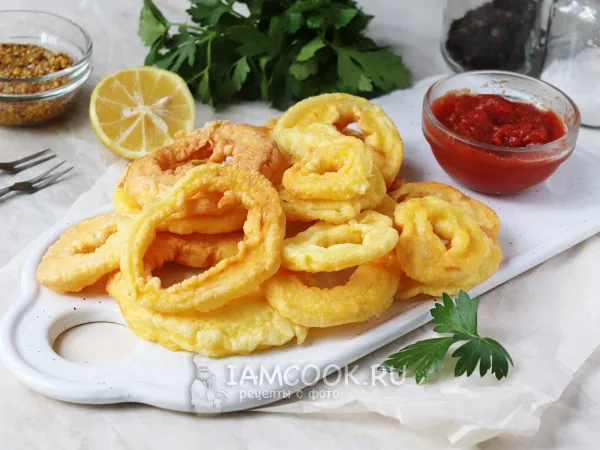 Фото блюда: Луковые кольца в мультиварке