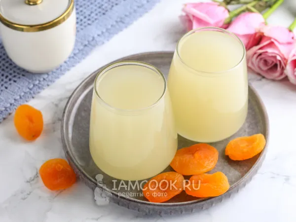 Фото блюда: Квас из березового сока с курагой