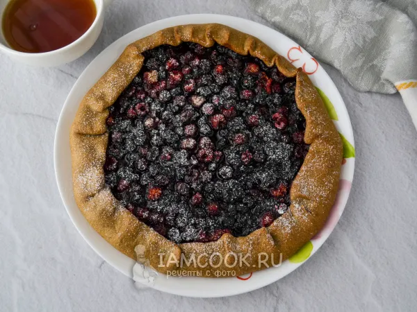 Фото блюда: Постная галета с ягодами