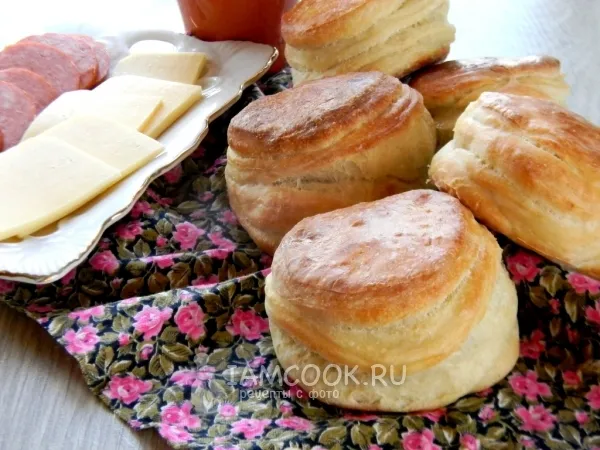 Фото блюда: Булочки слоеные из дрожжевого теста
