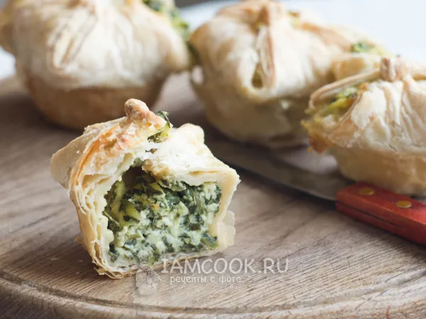 Фото блюда: Слойки со шпинатом