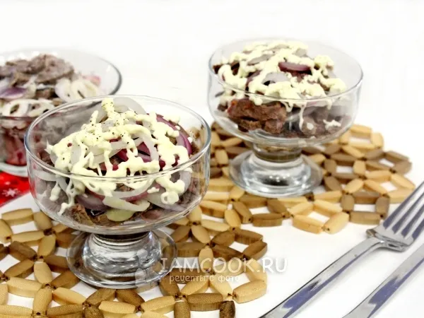 Фото блюда: Салат «Мужские слезы»