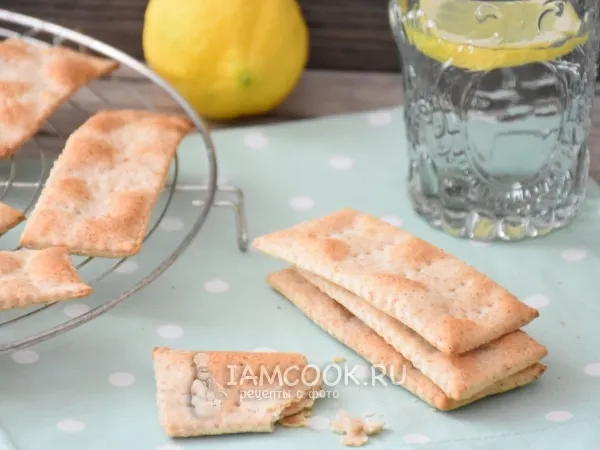 Фото блюда: Веганские цельнозерновые крекеры на оливковом масле