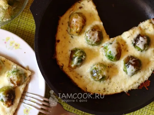 Фото блюда: Омлет с брюссельской капустой и сыром