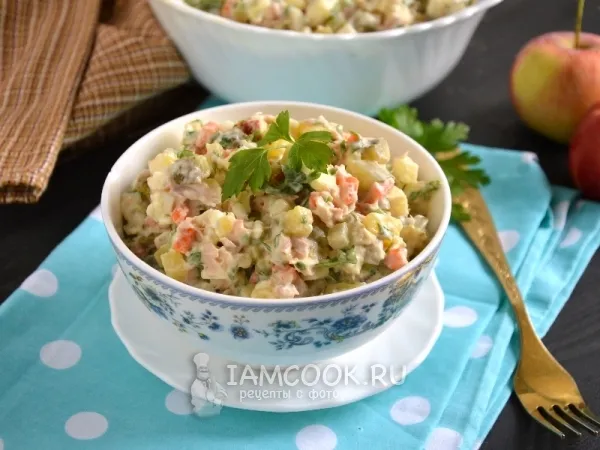 Фото блюда: Оливье с тунцом