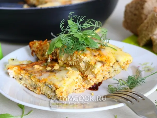 Фото блюда: Рыба в омлете в духовке