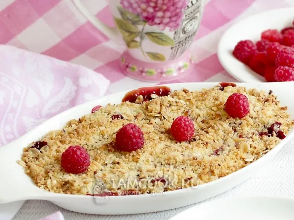 Фото блюда: Малиновый крамбл