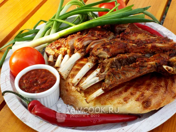 Фото блюда: Бараньи ребрышки в фольге в духовке