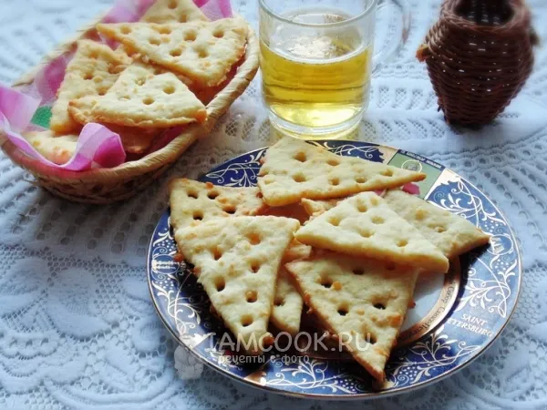 Фото блюда: Крекеры с сыром